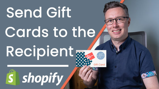 Artisan IT YouTube video - How to send a gift card to the recipient in Shopify